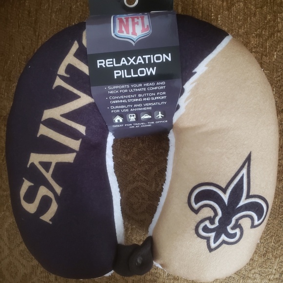 AUTHENTIC NFL New Orleans Saints Travel Pillow - Picture 8 of 8
